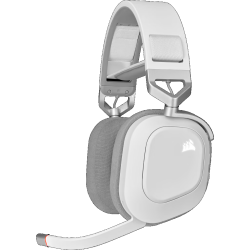 Audífonos  Corsair HS80 RGB Wireless - White (CA-9011236-NA)