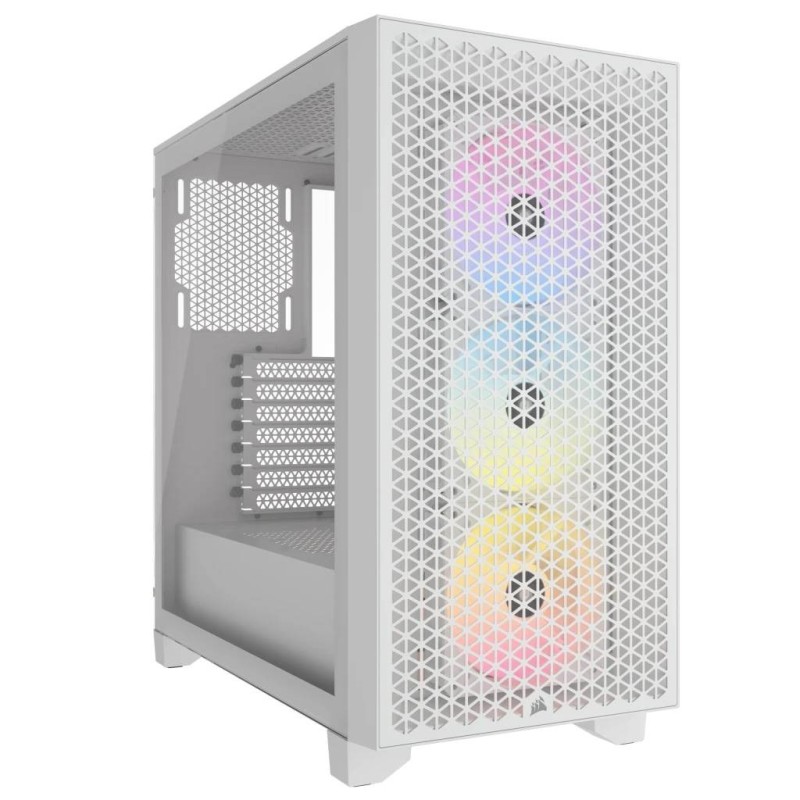Corsair 3000D RGB Airflow Blanco | Gabinete Mid Tower + 4 Ventiladores RGB | GWStore Corsair 3000D RGB Airflow Blanco | Gabinete Mid Tower + 4 Ventiladores RGB | GWStore