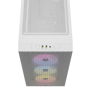 Corsair 3000D RGB Airflow Blanco | Gabinete Mid Tower + 4 Ventiladores RGB | GWStore