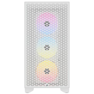 Corsair 3000D RGB Airflow Blanco | Gabinete Mid Tower + 4 Ventiladores RGB | GWStore